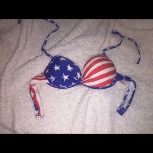 American flag bikini top